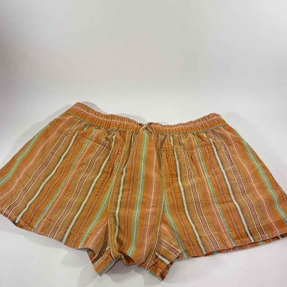 Free People RARE Multicolor Striped Women's Shorts Size L - Picture 4 of 6